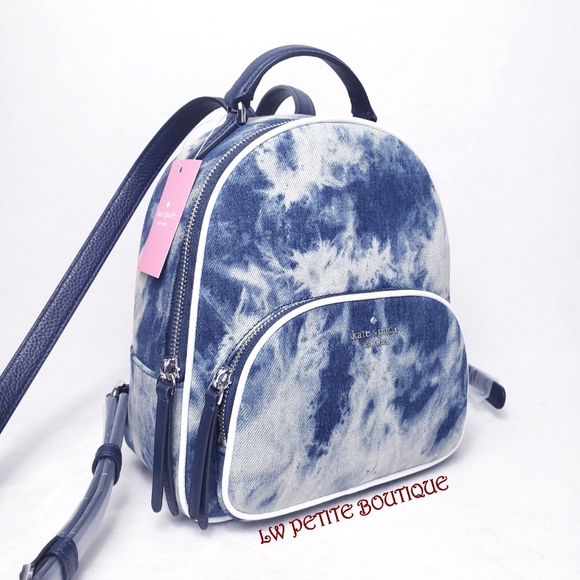 Kate Spade Tye-Dye Denim Medium Backpack